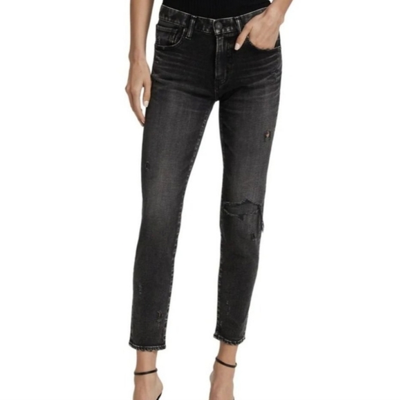 Moussy Vintage Lenwood Distressed Skinny Jeans - Picture 1 of 12